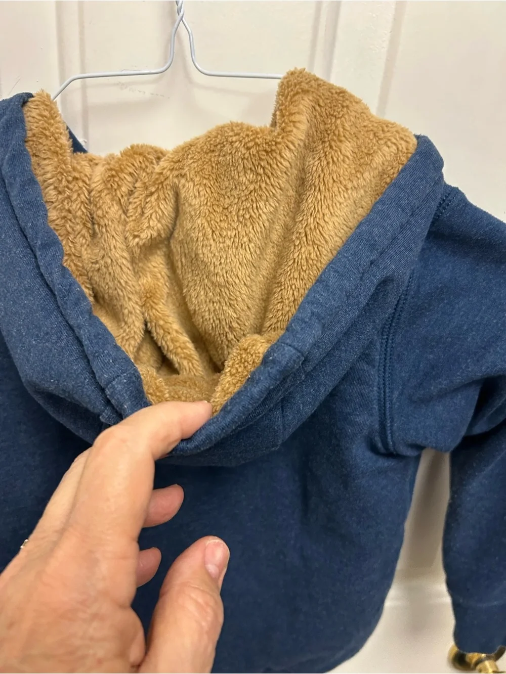Carters Kids Navy Fleece-Lined Hooded Zip Sweatshirt